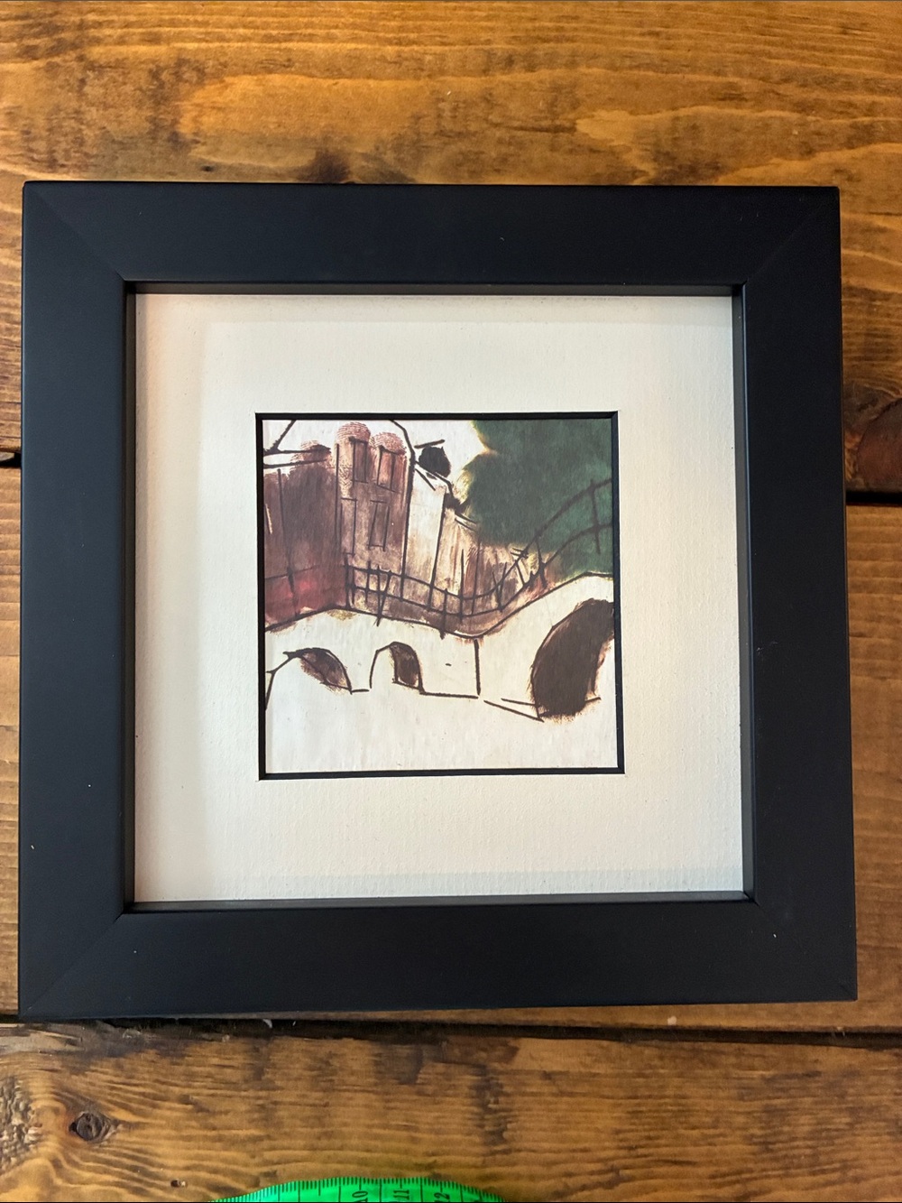 Mark Raven Amsterdam Art "Brug 1" Framed Print
